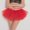Red, variant on MRULIC skirts for women Womens High Quality Pleated Gauze Short Skirt Adult Tutu Dancing Skirt Black One size