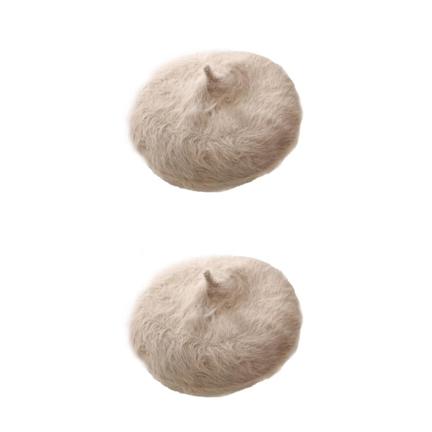 Qarigey Gorros de piel de boina, sombrero clásico de estilo coreano, tocado romántico de otoño, ropa de fiesta, suministros de ropa para Type2 NO2