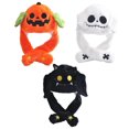 thumbnail image 2 of Sombrero de felpa con orejas móviles para niños y adultos, gorro de salto con orejas móviles, divertido, fantasma, Unisex, Cosplay, fiesta de Halloween, 2 of 4