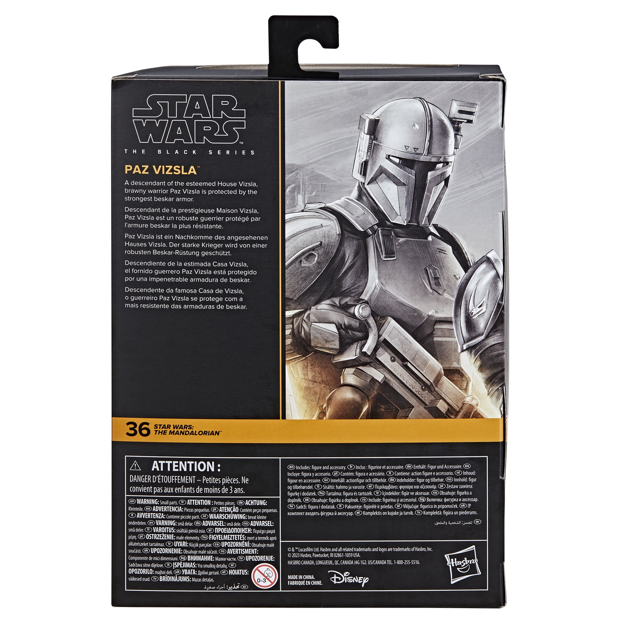 Star Wars The Black Series Paz Vizsla, Star Wars: The Mandalorian Action Figure (6”)