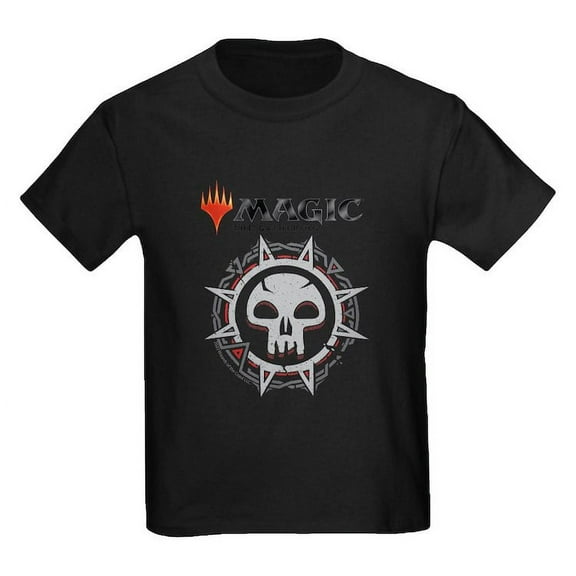 CafePress - Magic Black Mana Symbol T Shirt - Dark T-Shirt Kids XS-XL