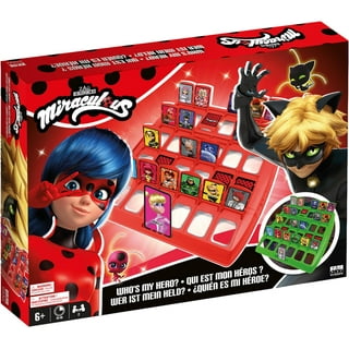 Miraculous Ladybug - GET 4, Paris Grid with Connect Ladybug and Cat Noir  Tokens, 4 in a Row Game, Strategy Board Games for Kids, 2 Players, Toys for