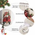 thumbnail image 2 of 60x72 Inch Shower Curtains for Bathroom, Merry Christmas Fabric Bath Curtain Decor, Winter Red Truck Gnomes XmasTree Rustic Waterproof Restroom Curtains Shower Set Accessories with 12 Hooks 60 Inch, 2 of 8