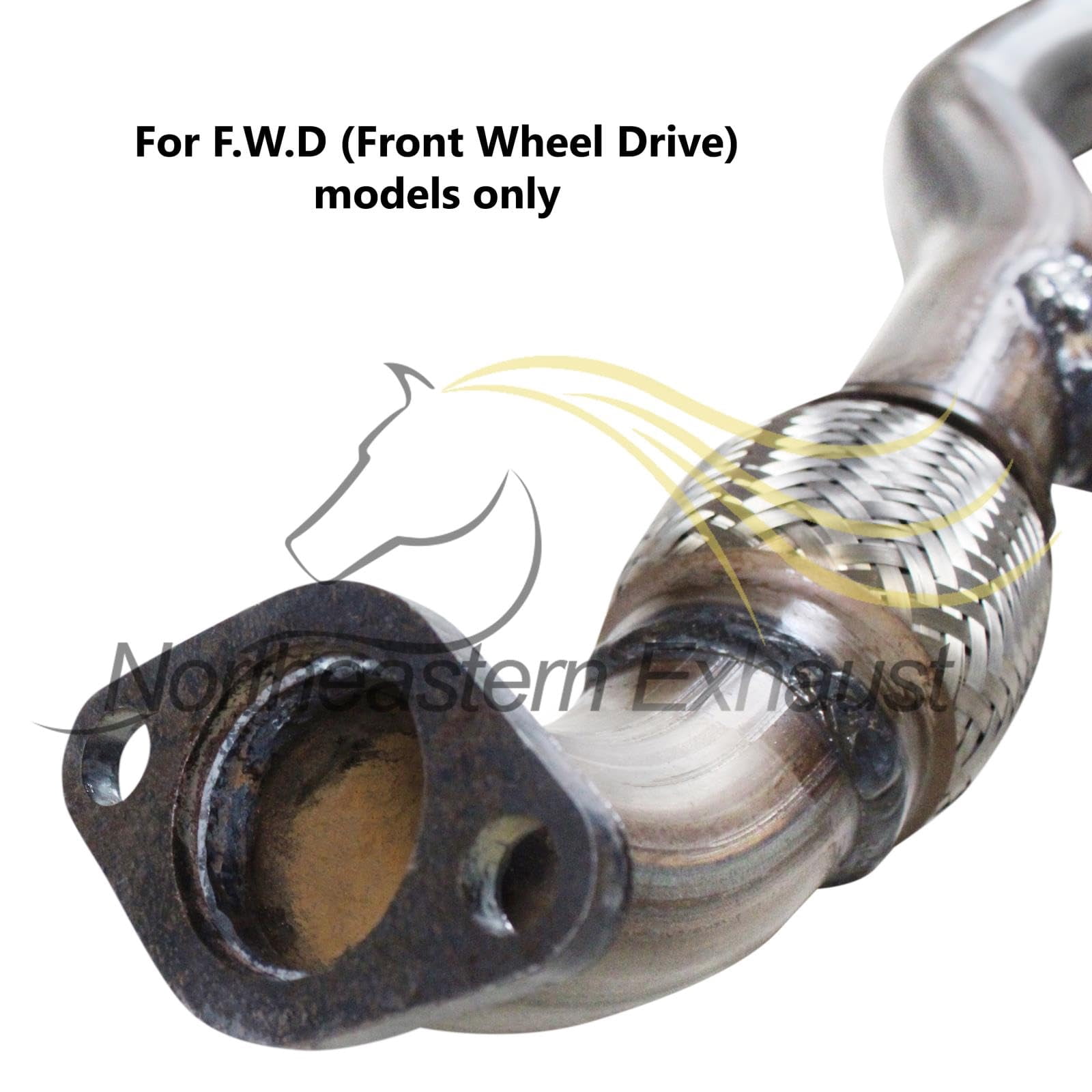 Northeastern Exhaust Y Pipe Fits 2005-2008 Hyundai Tucson 2.7L & 2005-2010 Kia Sportage 2.7L FWD Models Only - Direct Fit | Stainless Steel