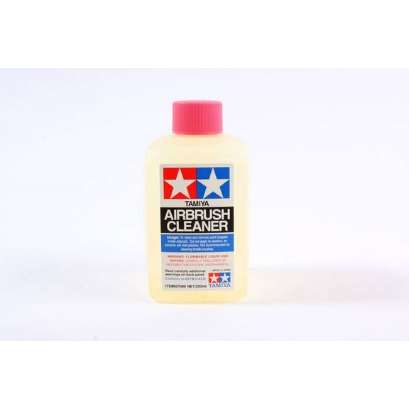 Tamiya 250ml Airbrush Cleaner, TAM87089, Fast-Acting Water-Based Acrylic Paint Remover