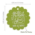 thumbnail image 6 of Inkdotpot 50 Pack Real Silver Foil Paper Tags Thank You From The New Wedding Favor Hang Tags, 6 of 6