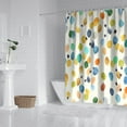 thumbnail image 2 of Waterproof Beautiful Colorful Floral Shower Curtain 72x72 Inch Boho Style Polyester Unique Shower Curtain for Bathroom Hotel Home Decor with 12 Plastic Hooks, 2 of 5