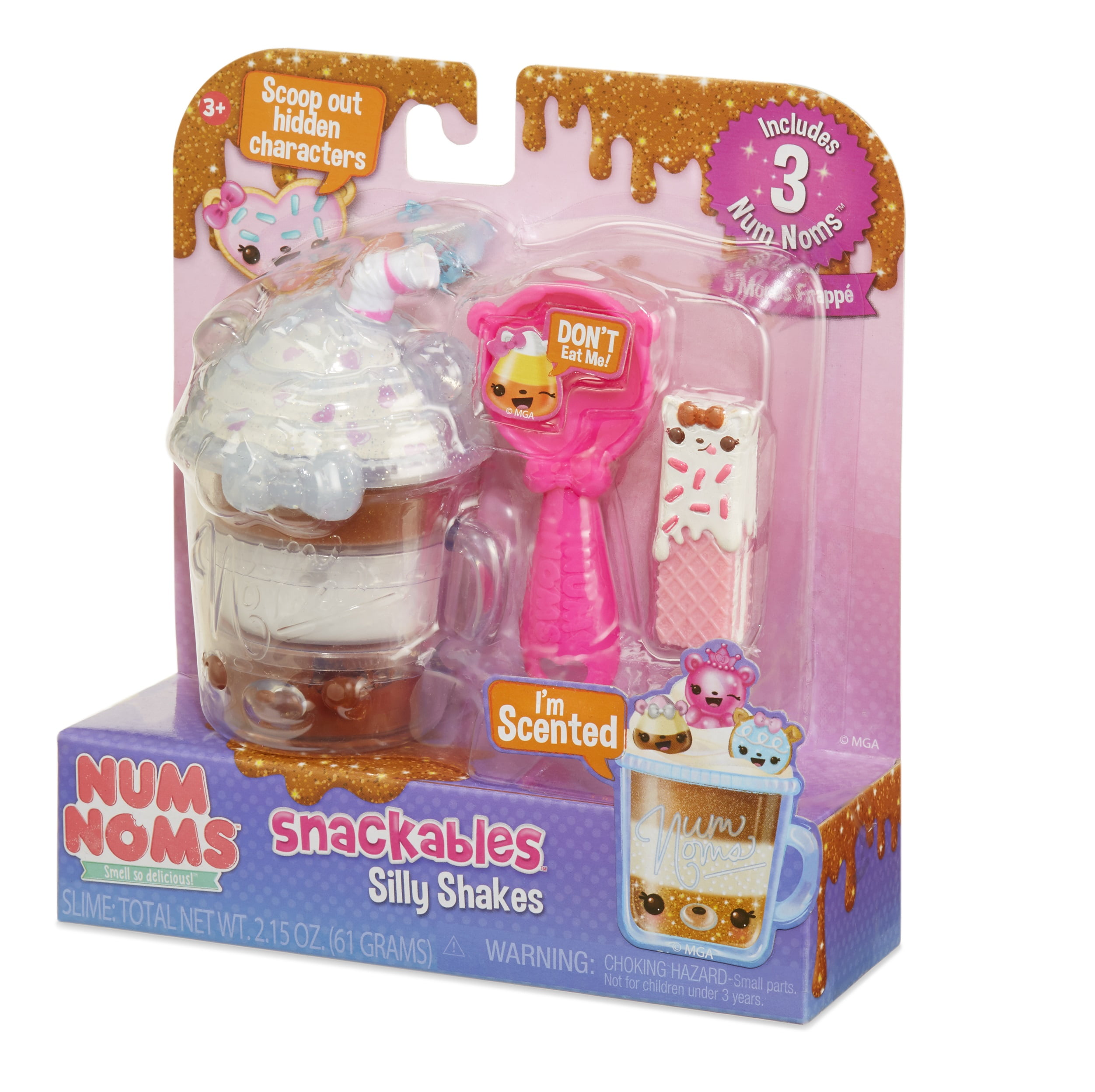 Num Noms 554370 Snackables Silly Shakes- Neapolitan