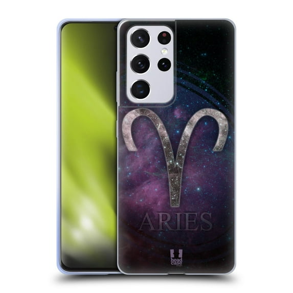 Head Case Designs Nebula Zodiac Symbols Aries Soft Gel Case Compatible with Samsung Galaxy S21 Ultra 5G
