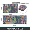 thumbnail image 7 of Blue Pioneer Flower and Paisley Pattern Kitchen Rugs Sets Of 2,Anti Fatigue Kitchen Mat Rugs Non Slip Washable,Decorative Kitchen Floor Mats for Kitchen,Sink,Laundry,17"x30"+17"x47", 7 of 7