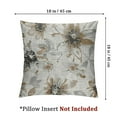 Shadudu Brown Grey Gray Pillow Covers 18x18 Set of 2 Retro Sunflower