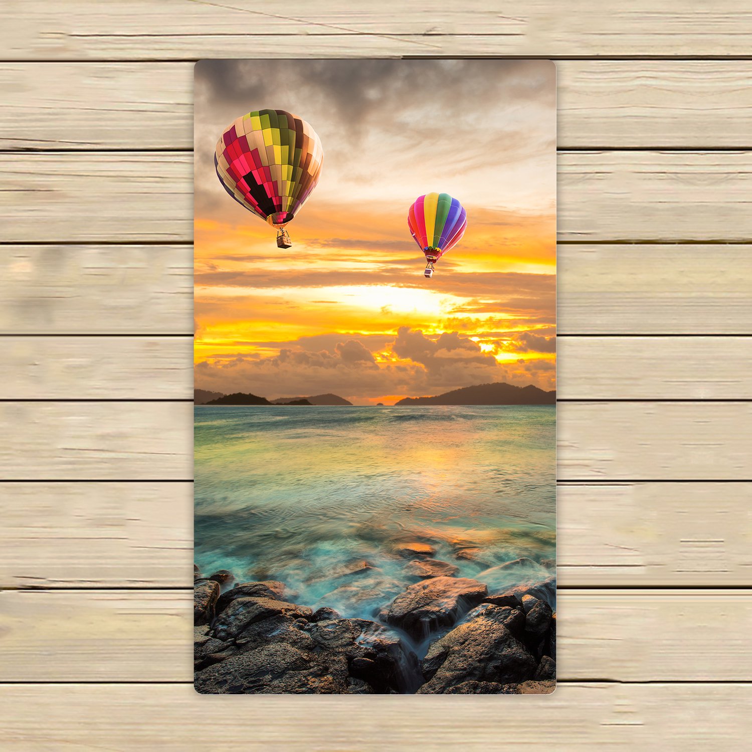 YUSDECOR Sunset Sea Rocks Hot Air Balloon Hand Towel Beach Towels Bath  Shower Towel Bath Wrap For Home Outdoor Travel Use 16x28 inches | Walmart  Canada