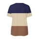 thumbnail image 5 of Blusa informal elegante de manga corta con cremallera y cuello redondo para mujer OAVQHLG3B Store lin121212, 5 of 5