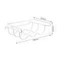 thumbnail image 3 of Langgg Wrought Iron Refrigerator Beer Bottle Rack Fridge Organizer Kitchen Storage Rack Shelf Wine Holder Cupboard Organizer Shelves, 3 of 6