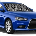 thumbnail image 4 of Haiem Black Leopard Car Windshield Sun Shade - Blocks UV Rays Sun Visor Protector, Sunshade to Keep Your Vehicle Cool, Universal Fit SUV Van Sedan-Small, 4 of 7