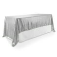 thumbnail image 3 of Lann's Linens 60" x 126" Silver Sequin Tablecloth, Sparkly Rectangle Table Cloth for Wedding, Party, Banquet, 3 of 6