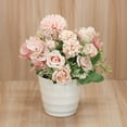 thumbnail image 4 of Artificial Flower Rose Peony Plant Potted Bonsai Mini Potted Fake Flowers Hanging Potted Plants for Wedding Home Office Decoration Pack of One, 4 of 8