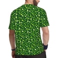 thumbnail image 2 of Rocae Happy St. Patrick's day for Men's Mesh Quick-Dry Short Sleeve Workout T-Shirt,Mens Crew Neck Tee Lightweight Soft Classic T Shirts X-Small, 2 of 9