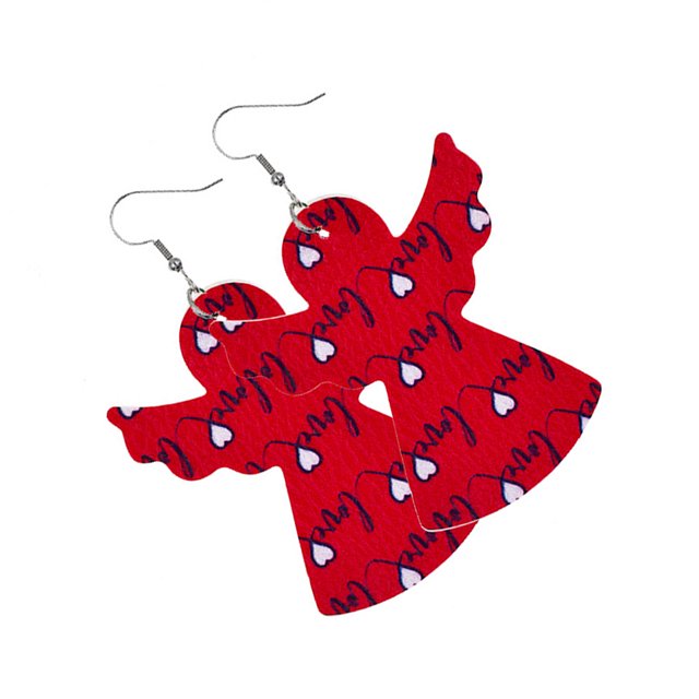 Sonducket Pendientes de cuero en forma de corazón, colgante de oreja, aro exagerado, pendiente colgante hueco, regalo del Día de San Valentín, favores Ropa, zapatos y accesorios Miscelánea Tipo 7 Sonducket AP010114-07