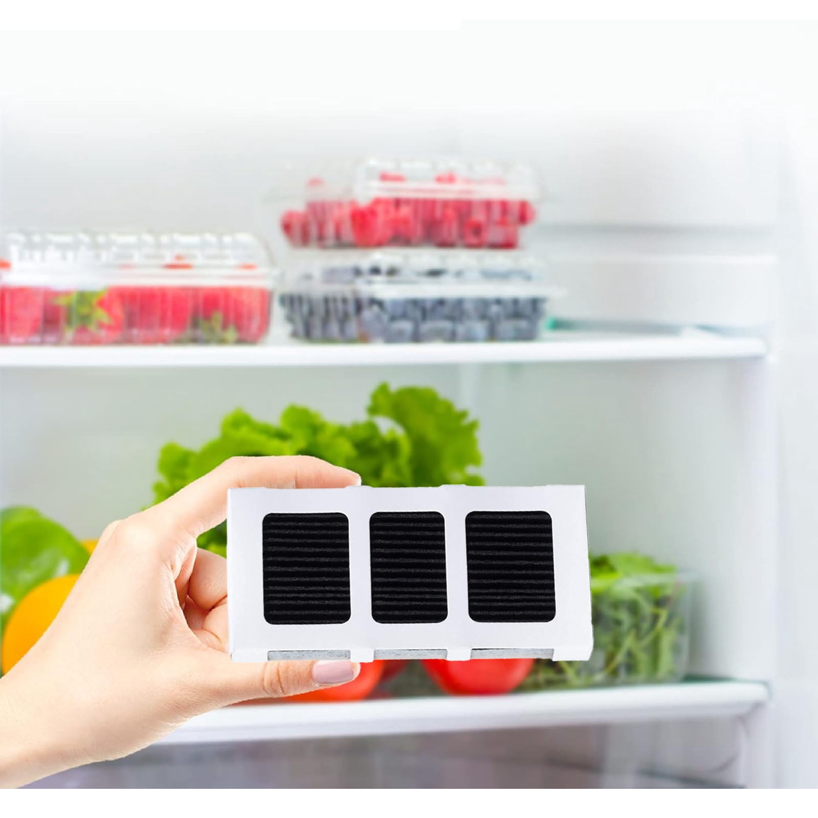 Refrigerator Air Filter Replacement, Reliable Highly Effective Air Purifying Filter elements Long Lasting Activated Carbon Easy Use  For Paultra2