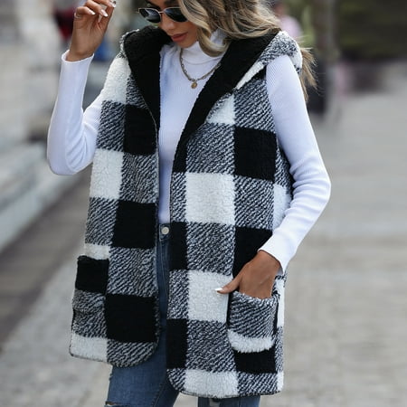 

Valentine s Day Clearance Sales Women Plaid Printing Cardigan Jacket Autumn Outdoor Plus Size Outwear Shirts Outwear