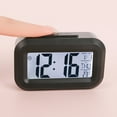thumbnail image 2 of YOPTOP Mini Desktop Digital Alarm Clock Mute Electronic LED Clock for Bedroom and Office,black, 2 of 4