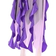 thumbnail image 6 of iiniim Women Halloween Mermaid Sea Witch Cosplay Masquerade Costume Long Sleeve Ruffle Maxi Dress Purple M, 6 of 7