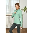 thumbnail image 2 of icyzone Quarter Zip Running Tops Long Sleeve Shirts for women, 2 of 6