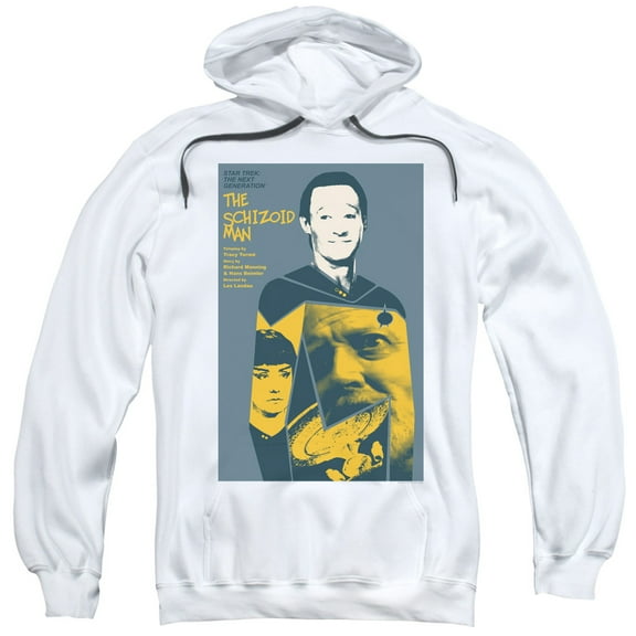 Star Trek Tng Season 2 Episode 6 Adult Pullover Hoodie Sweatshirt White