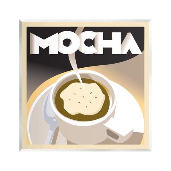 Stupell Industries Vintage Mocha Latte Food & Beverage Painting Unframed Art Print Wall Art, 12 x 12