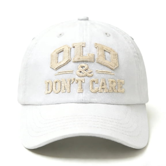 “Old & Don’t Care” Classic Dad Hat Adjustable Cotton Retirement Baseball Cap Vintage Trucker Hats for Men & Women Black