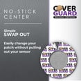 thumbnail image 6 of CoverGuard CGM Overpatch, Dexcom G7, Stelo, Purple Full Coverage Design, 25-Count, Waterproof Adhesive, Anti-Fray, Easy Application & Removal, Sensor Protection, 6 of 12