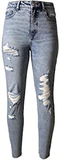 Tinseltown Juniors' Ripped Mom Jeans 