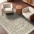 thumbnail image 6 of LOKHOM 5'x 8' Bohemian Area Rugs for Living Room, Non-Slip Backing Machine Washable Carpet, Brown, 6 of 9