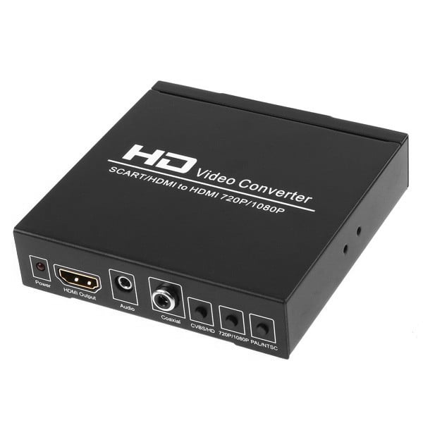 SCART to HDMI Converter Video Audio Adapter Box with SCART/HD Switch