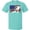 Scuba Blue, variant on Inktastic Snowboarding US Flag T-Shirt