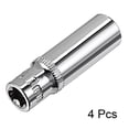 thumbnail image 2 of Unique Bargains 4Pcs 1/4-inch Drive 10mm Cr-V 6-Point Deep Socket, 2 of 4
