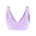 thumbnail image 6 of Odeerbi Twist Front Bikini Top for Women V Neck Padded Swimsuit Top Conservative Tight Fitting Bikini Surfing Bathing Suit Tops Purple, 6 of 6