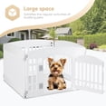 thumbnail image 3 of Parque infantil para perros Simple Deluxe, 24 ejercicios, 4 paneles con puerta, blanco, 3 of 7