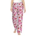 thumbnail image 2 of Goofa Strawberry Popsicle Printed Soft Pajama Pants for Women, Wide Leg Comfy Casual Lounge Yoga Pants-Large, 2 of 9