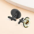 thumbnail image 6 of Bee Sophisticated Stainless Steel Cufflink Set for Men - Versatile Styling for Formal Attire - for Office Meetings and Special Occasions, 6 of 6