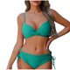 thumbnail image 2 of Traje de baño para mujer, bikini de tirantes sin espalda de color liso para mujer, trajes de baño para mujer, conjuntos de bikini para mujer, trajes de baño de bikini para mujer, 2 of 7