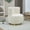 Cream, variant on Fabric Accent Chairs, 360 Degree Swivel Cuddle Barrel Accent Sofa Chairs, Round Armchairs with Wide Upholstered, Teddy Fabric Chair for Living Room, Bedroom, Office, Waiting Rooms, Accent Chairs