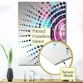 thumbnail image 3 of Designart "Solar Power Purple and Blue Abstraction I" Abstract Cubism Oversized Wall Mirror - Modern Abstract Bathroom Wall Mirror Decor - Multiple Color Options, 3 of 6