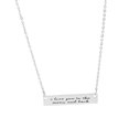 thumbnail image 1 of Collar colgante de letras Zulema Te amo hasta la luna y de regreso 50cm Plata, 1 of 8