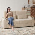 thumbnail image 5 of BLAZANT 75” Large Loveseat Sofa, 2 Seater Couch with Storage, Deep Seat Sofa with USB& Type-C Ports, Home Sofa Couch for Living Room Bedroom, 5 of 9