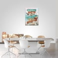 thumbnail image 4 of Beach Bathroom Decor Ocean Wall Art Coastal Seagulls Starfish Seashells Pictures Wall Decor Beach House Rules Painting Canvas Print Decorations For Home Bathroom Bedroom Living Room 12"x16", 4 of 6