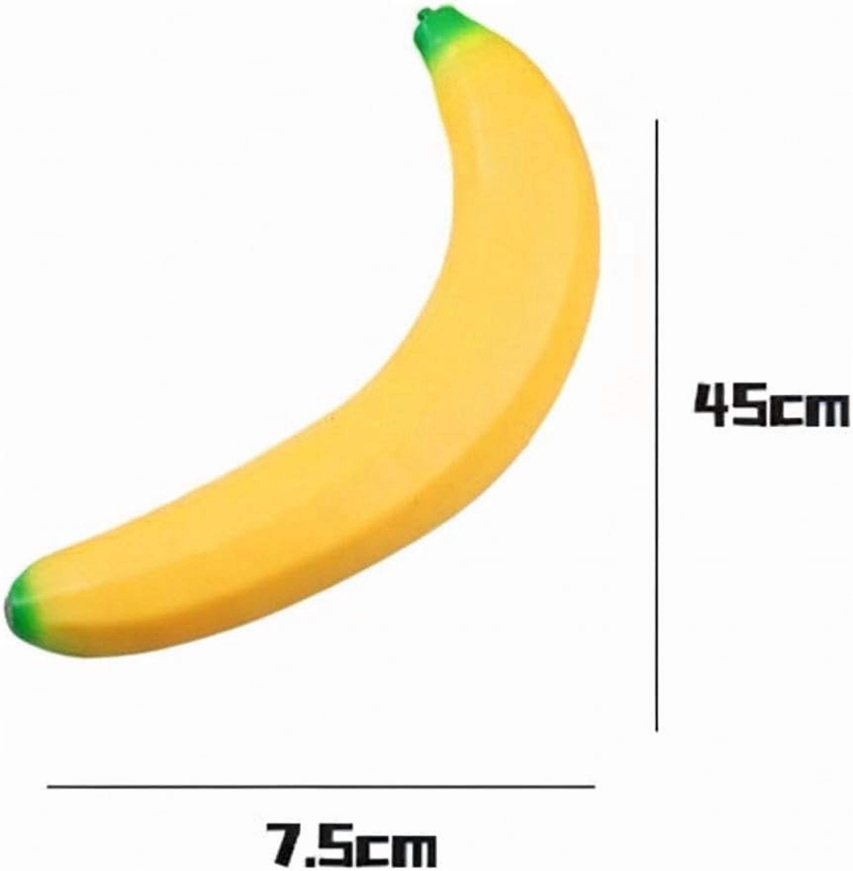 Giant Banana Stress Ball 17.7 Inch, Slow Rising Squeeze Ball for Adults, Soft Foam Desk Accessory for Anxiety Relief, Work School Travel(RL 1 PC)