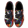 thumbnail image 2 of Pride LGBT Shoes Sneakers for Women Men Black Size 6, 2 of 7