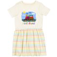 thumbnail image 3 of Inktastic I Love Trains Girls Toddler Dress, 3 of 5